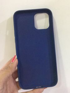 IPhone12ProMax Navy Blue Silicone Phone Cover Case