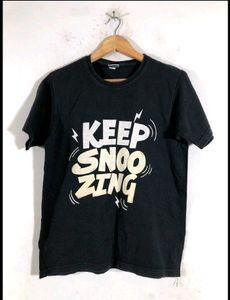 A Black Printed T SHIRT