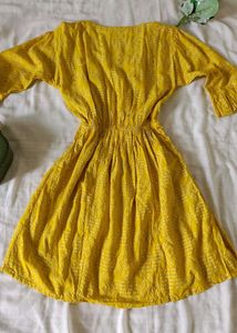 🔴 Clearance Sale🔴 Yellow Short Kurti /Dress