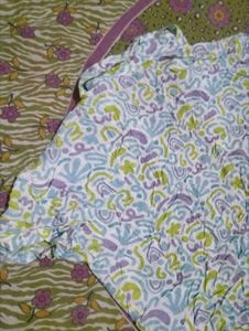 Bohemian Print Tie-Front Blouse