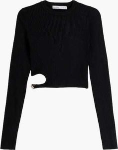 Bershka Black Cut-Out Top