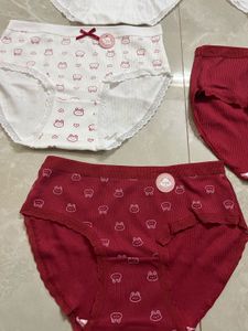 Pink cargo jeans and 5 briefs