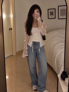 WHITE KIMONO-STYLE TOP with EMBROIDERED SLEEVE