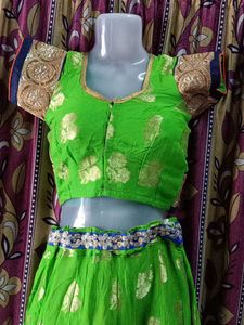 Green Lehenga Choli Set