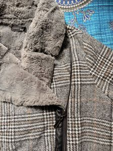 Stylish Plaid Lined Jacket