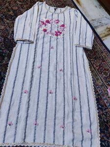 Embroidered Kurta Set with Dupatta