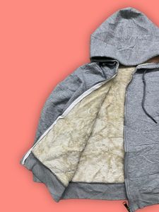 Cozy Grey Sherpa Lined Hoodie