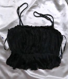 Chic Black Crop Top