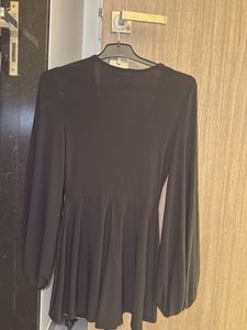 Chic Black Tie-Front Playsuit
