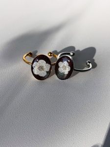 Delicate Floral Resin Ring