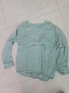 Light Green Collared Button-Up Shirt