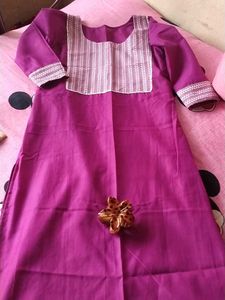 Pack Of 2 Pure Cotton Kurtas + Free Girls Top
