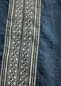 Denim Embroidered Kurti