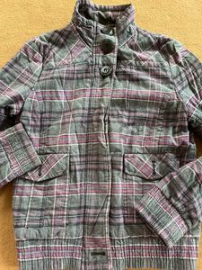 Cozy Plaid Button-Up Jacket