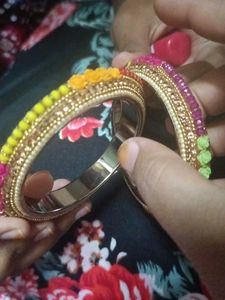 Gorgeous Beaded floral Bangle