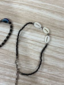 Beautiful pearl beads and evil eye bracelets