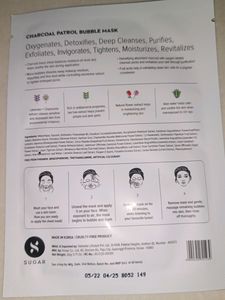 Sugar Charcoal Patrol Bubble Mask