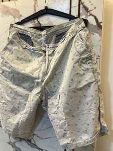 Men's Printed Casual Shorts- 38