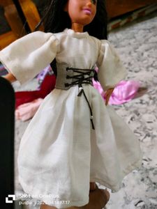 Barbie core White Dress &amp; Bag Set