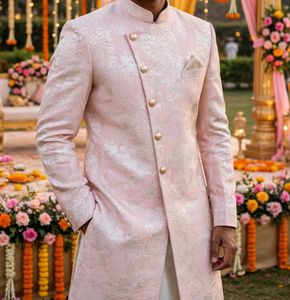 Elegant Pink Embroidered Sherwani
