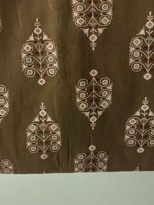 Olive Green Printed Kurta