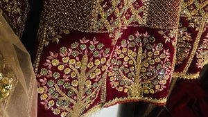 Dabka 3 piece Pakistani gown
