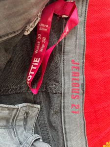 Jealous 21 Cropped Grey Denim Jeans