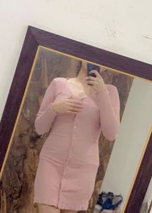 Peacy Mauve Mini Dress