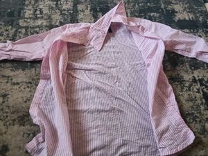 Striped Button-Up Shirt
