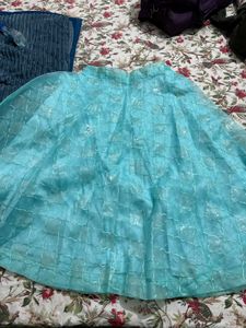 Beautiful Teal Lehenga Choli Set