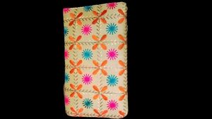 Embroidered Floral Clutch
