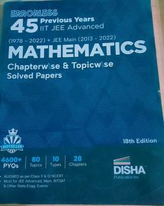 45 Years IIT JeeAdvance +Jee Mains Mathematics PYQ