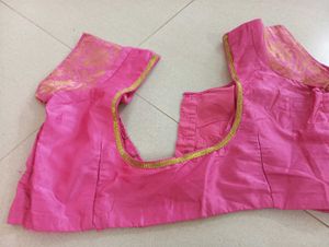 Pink Banarasi saree