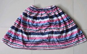 Striped A-Line Skirt