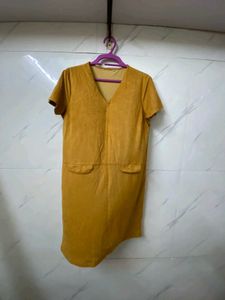 This Is Branded Mustard Dress.