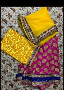 Gorgeous Pink &amp; Gold Lehenga