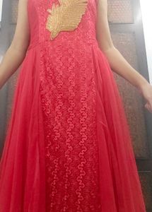 Stunning Red Floor-Length Gown
