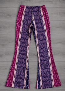 Pinteresty Boho Print Flare Pants