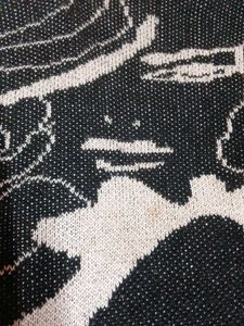 Unique Graphic Knit Cardigan