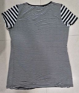 Classic Black and White Striped T-Shirt