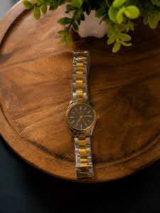 FITRON Women’s Two-Tone Stainless Steel Quartz Ana