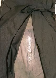 Sleeveless Button-Down Sheer Duster