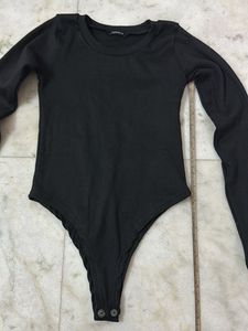 Classic Black Long Sleeve Bodysuit