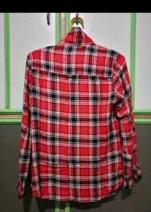 Red Plaid Flannel Shirt