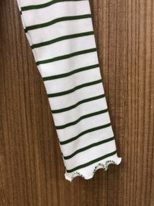 Green Stripes Long Sleeves T-shirt