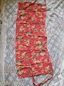 Floral Print Wrap Skirt