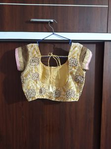 Party Saree With Designer Blouse