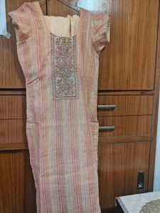 Designer Kurta with Embellished Neckline