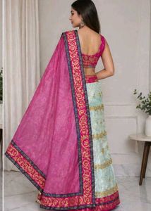 Unsteached lehenga choli