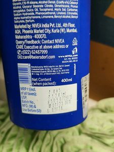 Nivea Nourishing Body Milk Lotion